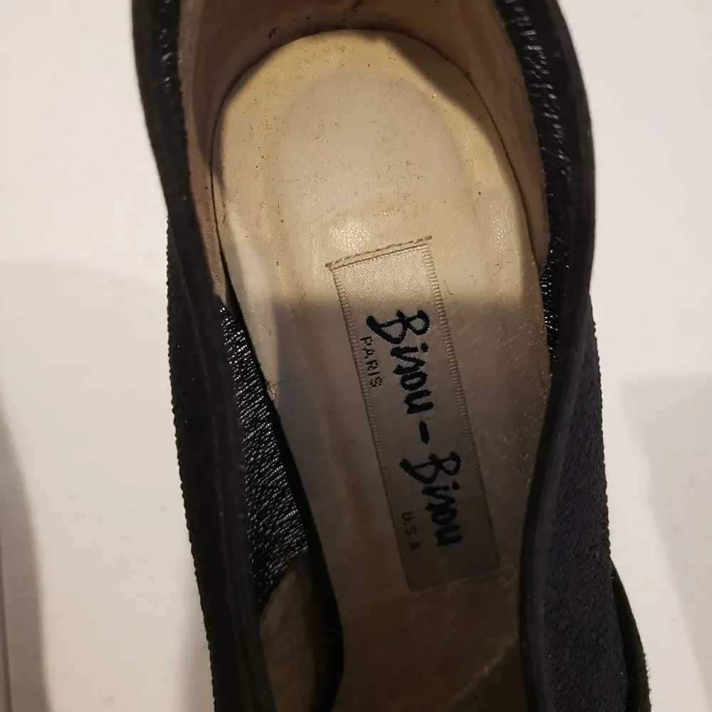 VTG Bisou Bisou Black Pumps Size 6